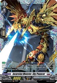 Incursion Monster, Sky Pouncer (FR) - D-BT13: Flight of Chakrabarthi - Cardfight Vanguard card