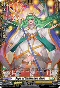 Sage of Civilization, Firon (FR) - D-BT13: Flight of Chakrabarthi - Cardfight Vanguard card