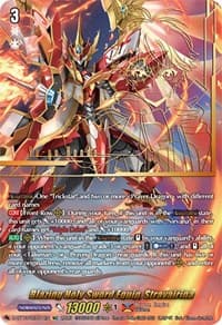 Blazing Holy Sword Equip, Stravairina (SEC) - D-BT13: Flight of Chakrabarthi - Cardfight Vanguard card