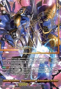 Blue Deathster, "Skyrendriver" Avantgarda Richter (SEC) - D-BT13: Flight of Chakrabarthi - Cardfight Vanguard card