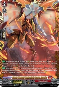 Blazing Heavenly Render Equip Dragon, Aparajea (FFR) - D-BT13: Flight of Chakrabarthi - Cardfight Vanguard card
