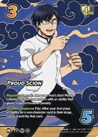 Proud Scion (Winter Warm-Up Webcam Tournament 2023) - UniVersus: My Hero Academia Promo Cards - UniVersus card