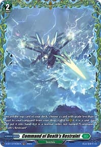 Command of Death's Restraint (FR) - D-BT13: Flight of Chakrabarthi - Cardfight Vanguard card