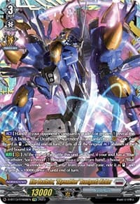 Blue Deathster, "Skyrendriver" Avantgarda Richter (FFR) - D-BT13: Flight of Chakrabarthi - Cardfight Vanguard card