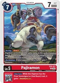 Pajiramon - Animal Colosseum - Digimon Card Game card