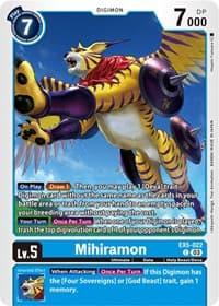 Mihiramon - Animal Colosseum - Digimon Card Game card