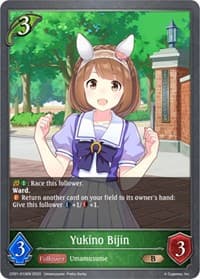 Yukino Bijin - CP01: Umamusume: Pretty Derby - Shadowverse: Evolve card