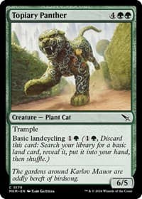 Topiary Panther - Murders at Karlov Manor - Magic: The Gathering card