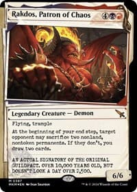 Rakdos, Patron of Chaos (Showcase) (Invisible Ink) - Murders at Karlov Manor - Magic: The Gathering card