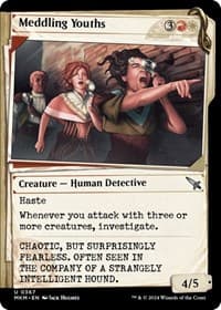 Meddling Youths (Showcase) - Murders at Karlov Manor - Magic: The Gathering card