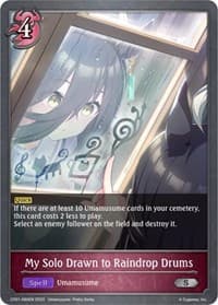 My Solo Drawn to Raindrop Drums - CP01: Umamusume: Pretty Derby - Shadowverse: Evolve card