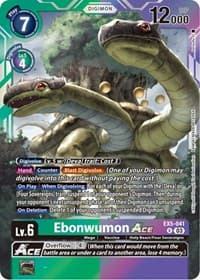 Ebonwumon ACE - Animal Colosseum - Digimon Card Game card