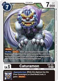 Caturamon - Animal Colosseum - Digimon Card Game card