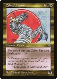Zebra Unicorn - Mirage - Magic: The Gathering card