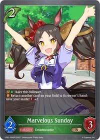 Marvelous Sunday - P06EN (Foil) - CP01: Umamusume: Pretty Derby - Shadowverse: Evolve card
