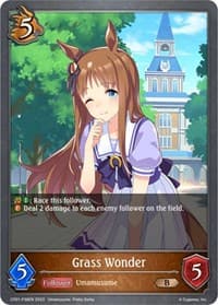 Grass Wonder - P38EN (Foil) - CP01: Umamusume: Pretty Derby - Shadowverse: Evolve card