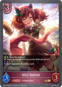 Nice Nature - P41EN (Foil) - CP01: Umamusume: Pretty Derby - Shadowverse: Evolve card