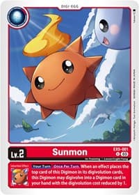 Sunmon - Animal Colosseum - Digimon Card Game card