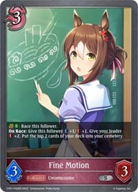 Fine Motion - P43EN (Foil) - CP01: Umamusume: Pretty Derby - Shadowverse: Evolve card