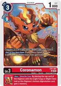 Coronamon - Animal Colosseum - Digimon Card Game card