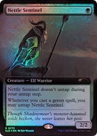 Nettle Sentinel (Extended Art) - Secret Lair Drop Series - Magic: The Gathering card