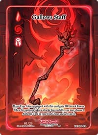 Gallows Staff (Full Art) (Serial Numbered) - Eternal Echoes [1st Edition] - Akora TCG card