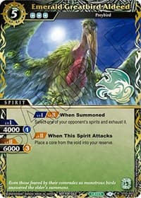 Emerald Greatbird Aldeed (Finalist Card Set Vol. 3) - Launch & Event Promos - Battle Spirits Saga card