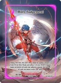 Holy Judgement (Box Topper) (Serial Numbered) - Eternal Echoes [1st Edition] - Akora TCG card