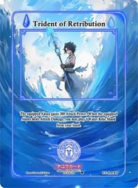 Trident of Retribution (Extended Art) - Eternal Echoes [1st Edition] - Akora TCG card