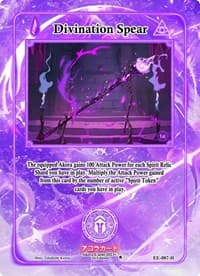 Divination Spear (Holo) - Eternal Echoes [1st Edition] - Akora TCG card
