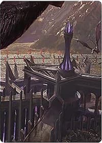 Minas Morgul, Dark Fortress Art Card - Art Series: Universes Beyond: The Lord of the Rings: Tales of Middle-earth - Magic: The Gathering card