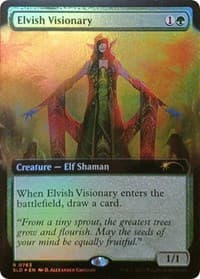 Elvish Visionary (Extended Art) - Secret Lair Drop Series - Magic: The Gathering card