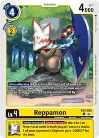 Reppamon - Animal Colosseum - Digimon Card Game card