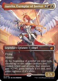 Aurelia, Exemplar of Justice (Anime Borderless) - Ravnica Remastered - Magic: The Gathering card