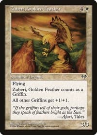 Zuberi, Golden Feather - Mirage - Magic: The Gathering card