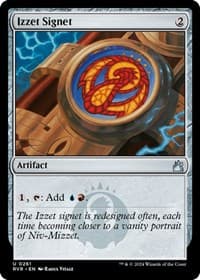 Izzet Signet - Ravnica Remastered - Magic: The Gathering card