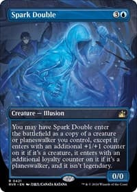 Spark Double (Anime Borderless) - Ravnica Remastered - Magic: The Gathering card