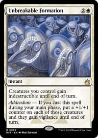 Unbreakable Formation - Ravnica Remastered - Magic: The Gathering card