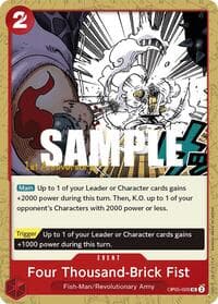 Four Thousand-Brick Fist - Awakening of the New Era: 1st Anniversary Tournament Cards - One Piece Card Game card