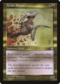 Acidic Sliver - Stronghold - Magic: The Gathering card