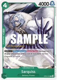 Sarquiss - Awakening of the New Era: 1st Anniversary Tournament Cards - One Piece Card Game card