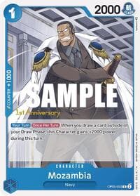 Mozambia - Awakening of the New Era: 1st Anniversary Tournament Cards - One Piece Card Game card