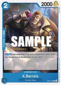 X.Barrels - Awakening of the New Era: 1st Anniversary Tournament Cards - One Piece Card Game card
