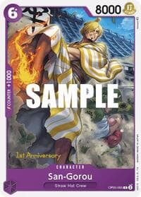 San-Gorou - Awakening of the New Era: 1st Anniversary Tournament Cards - One Piece Card Game card