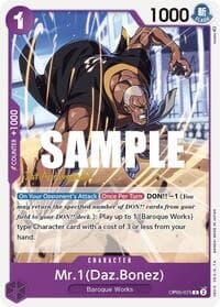 Mr.1 (Daz.Bonez) - Awakening of the New Era: 1st Anniversary Tournament Cards - One Piece Card Game card
