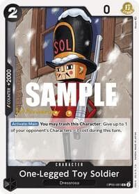 One-Legged Toy Soldier - Awakening of the New Era: 1st Anniversary Tournament Cards - One Piece Card Game card