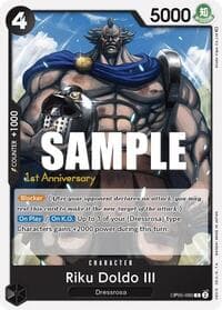 Riku Doldo III - Awakening of the New Era: 1st Anniversary Tournament Cards - One Piece Card Game card