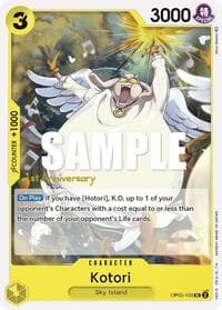 Kotori - Awakening of the New Era: 1st Anniversary Tournament Cards - One Piece Card Game card