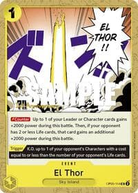 El Thor - Awakening of the New Era: 1st Anniversary Tournament Cards - One Piece Card Game card