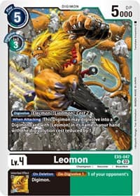 Leomon - Animal Colosseum - Digimon Card Game card